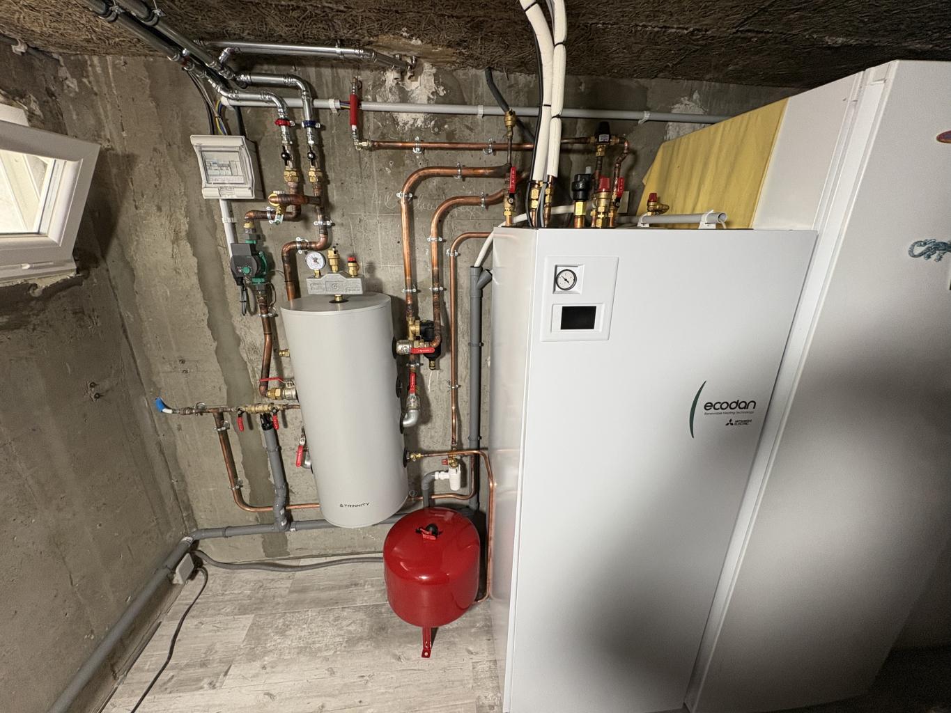 Installation d'une pompe à chaleur air‑eau